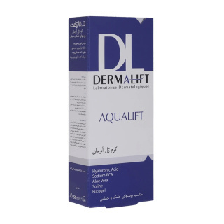  کرم ژل آبرسان آکوالیفت درمالیفت مناسب پوست خشک حجم ۵۰ میلی‌لیتر 