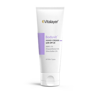 کرم مرطوب کننده دست ویتالیر مدل Bodyvit حجم ۷۵ میلی لیتر با SPF25