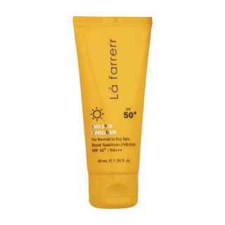  کرم ضدآفتاب ضدلک لافارر مخصوص پوست خشک تا معمولی SPF50 